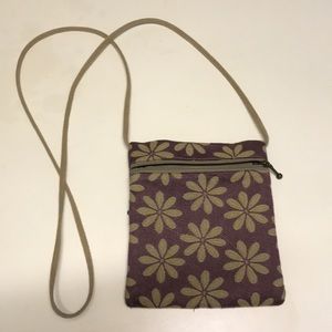 Small floral print cross body bag